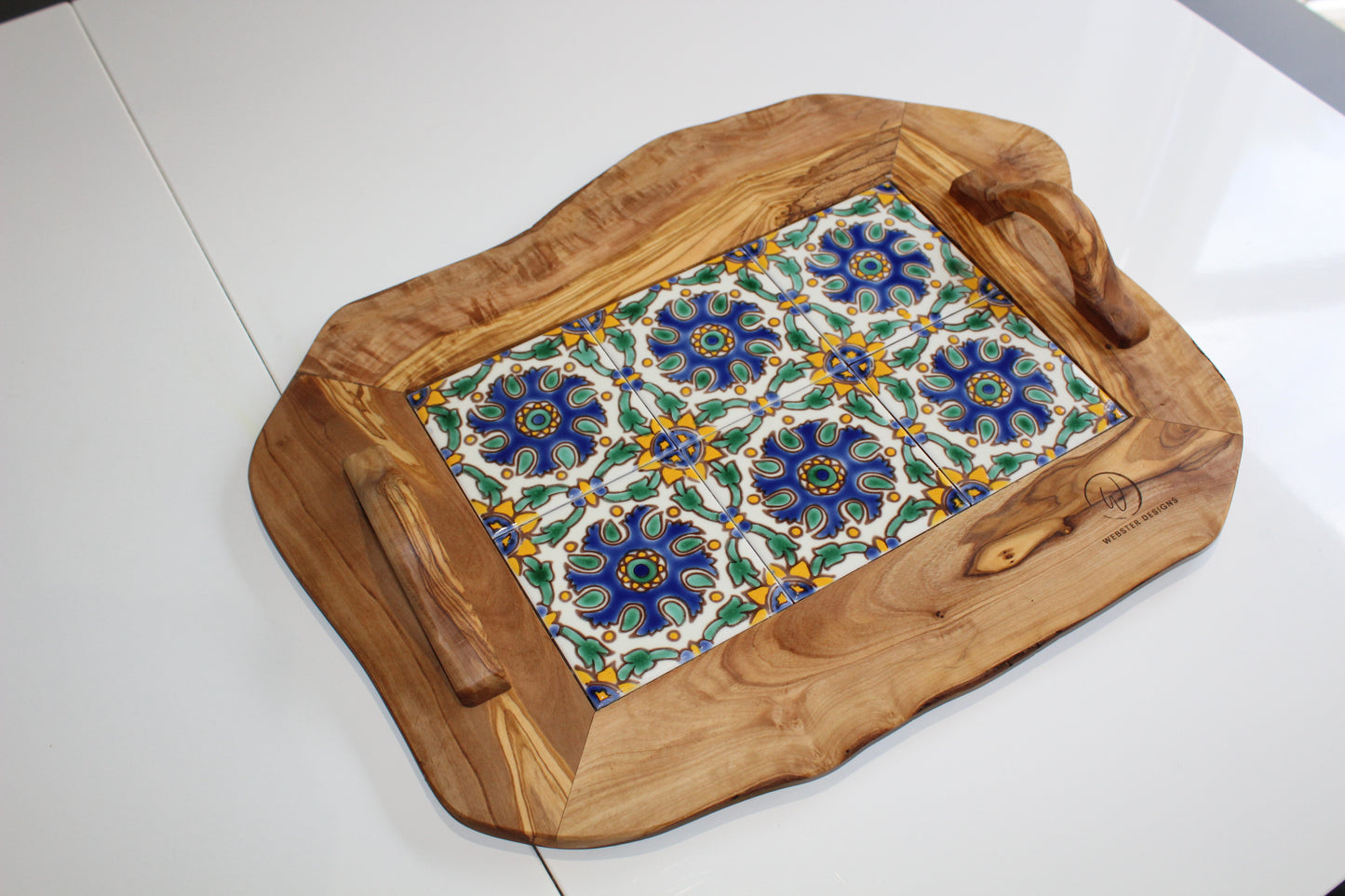 Ceramic Tray with Handles (203060)