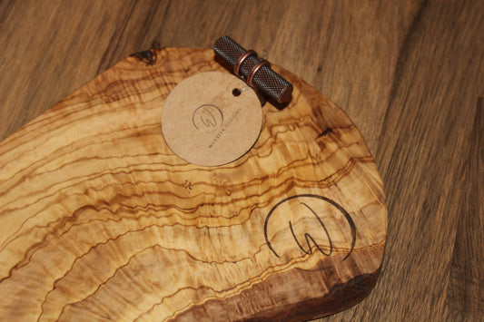 Olive Wood Tray with Handles (203206)