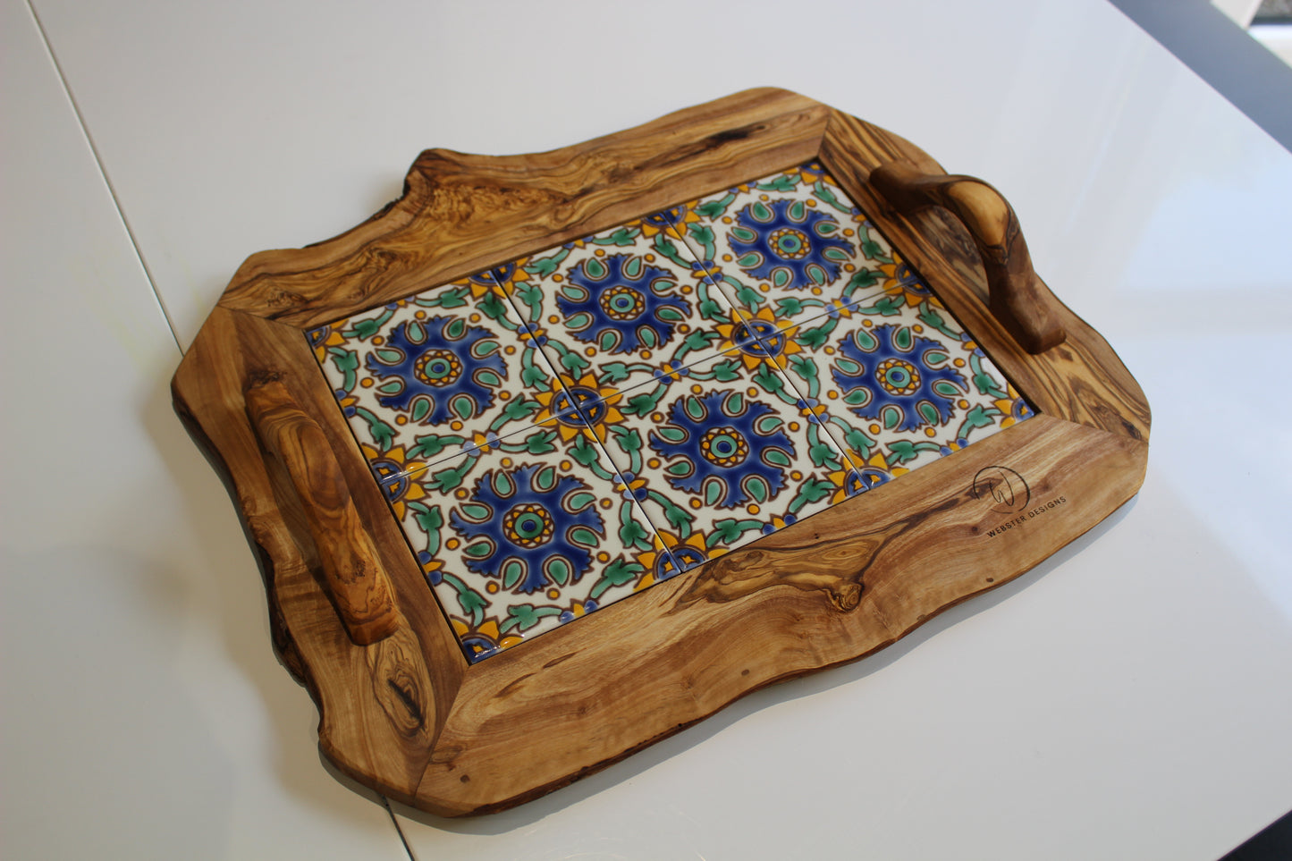 Ceramic Tray with Handles (203060)