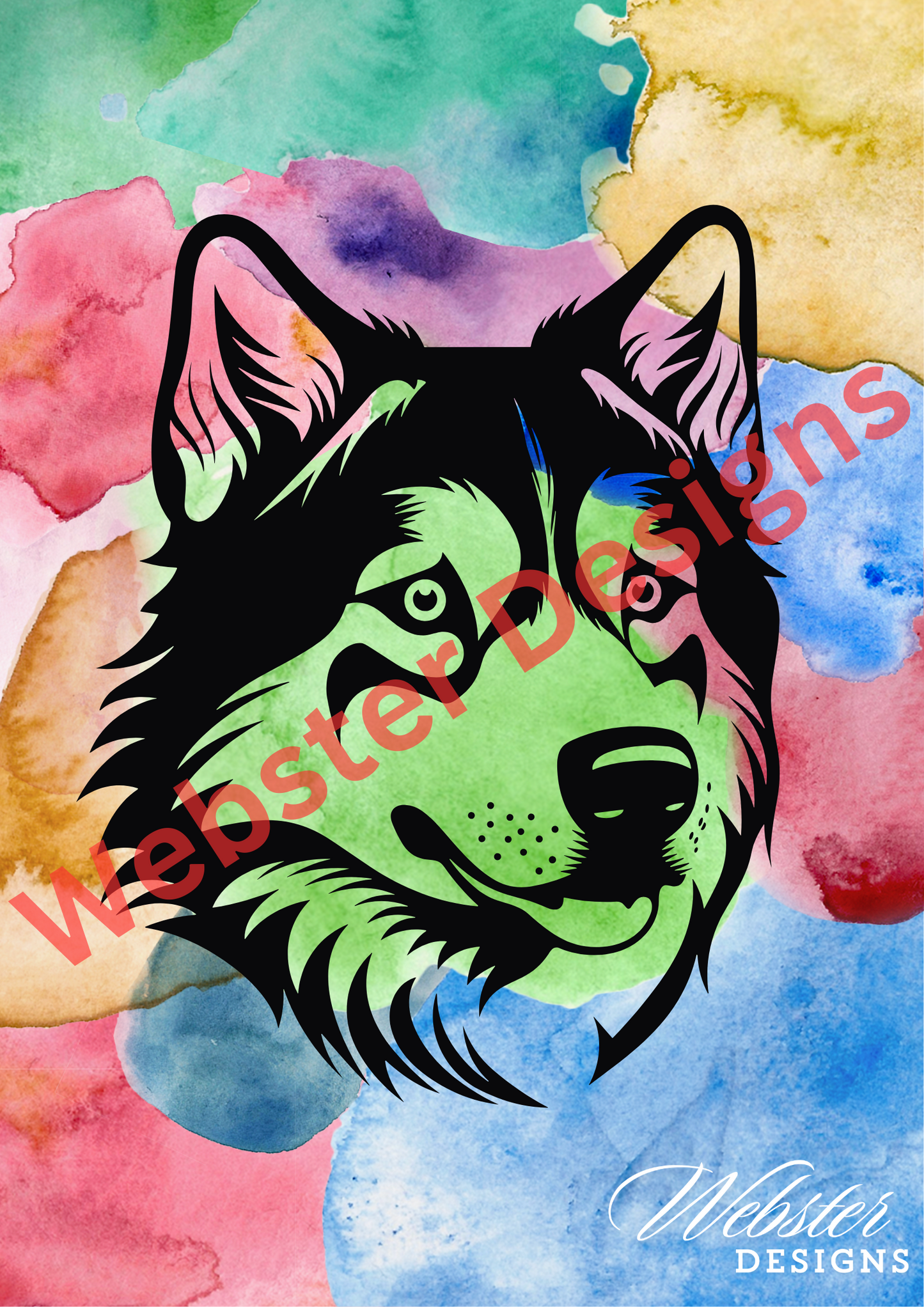 Alaskan Malamute Digital Print