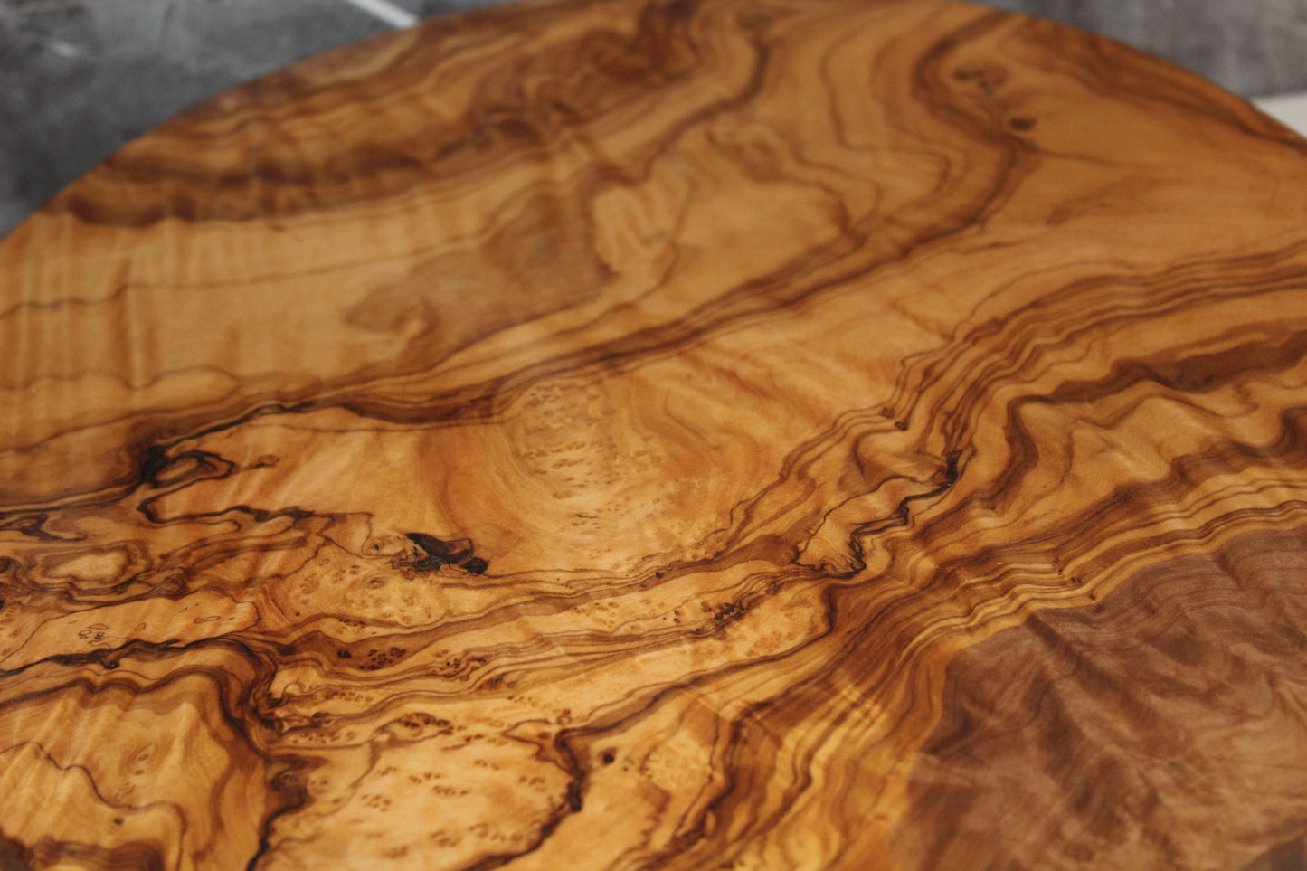 360° Olive Wood Spinning Cake Stand (203196)