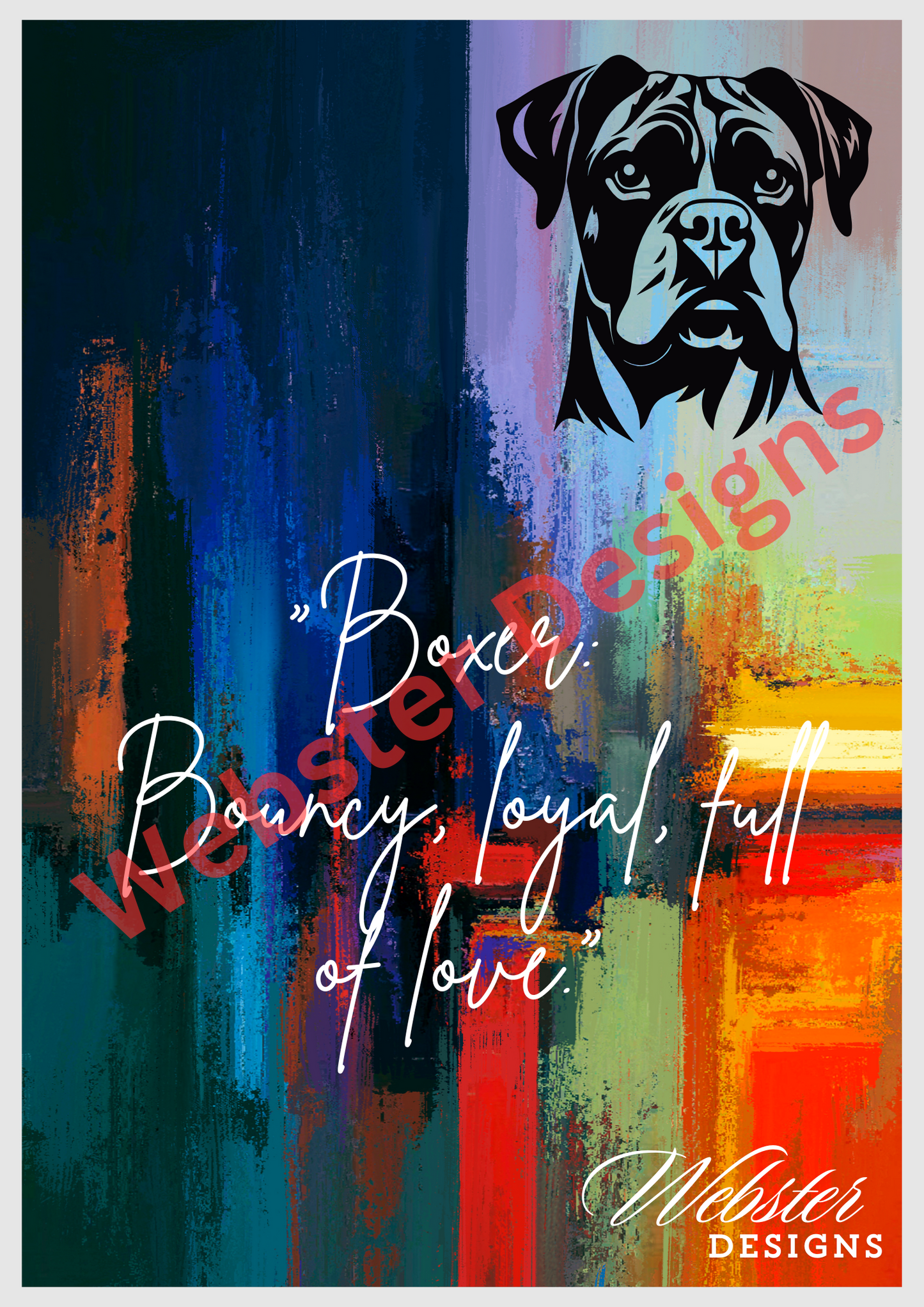 Boxer Digital Print