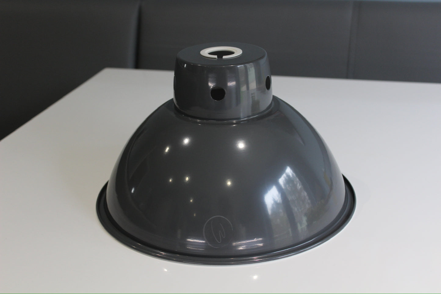 Grey Metal Lampshades - set of 3 (203117)
