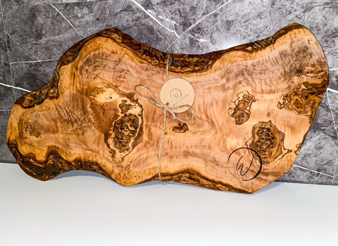 Thick Rustic Olive Wood Board (203167)