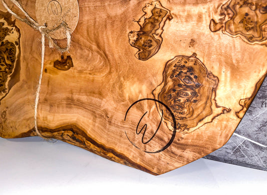 Thick Rustic Olive Wood Board (203167)