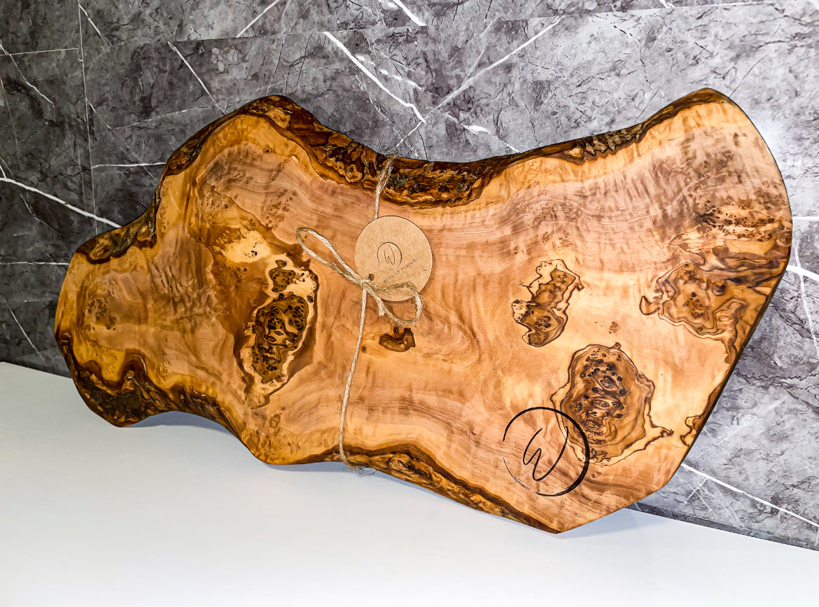 Thick Rustic Olive Wood Board (203167)