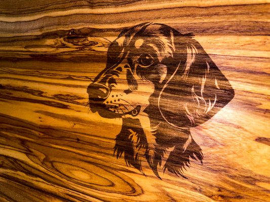 Olive Wood Dachshund Coat Hooks (203138)