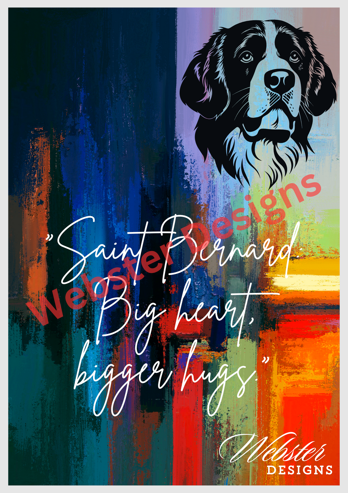 Saint Bernard Digital Print