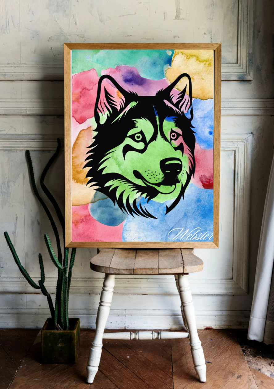 Alaskan Malamute Digital Print
