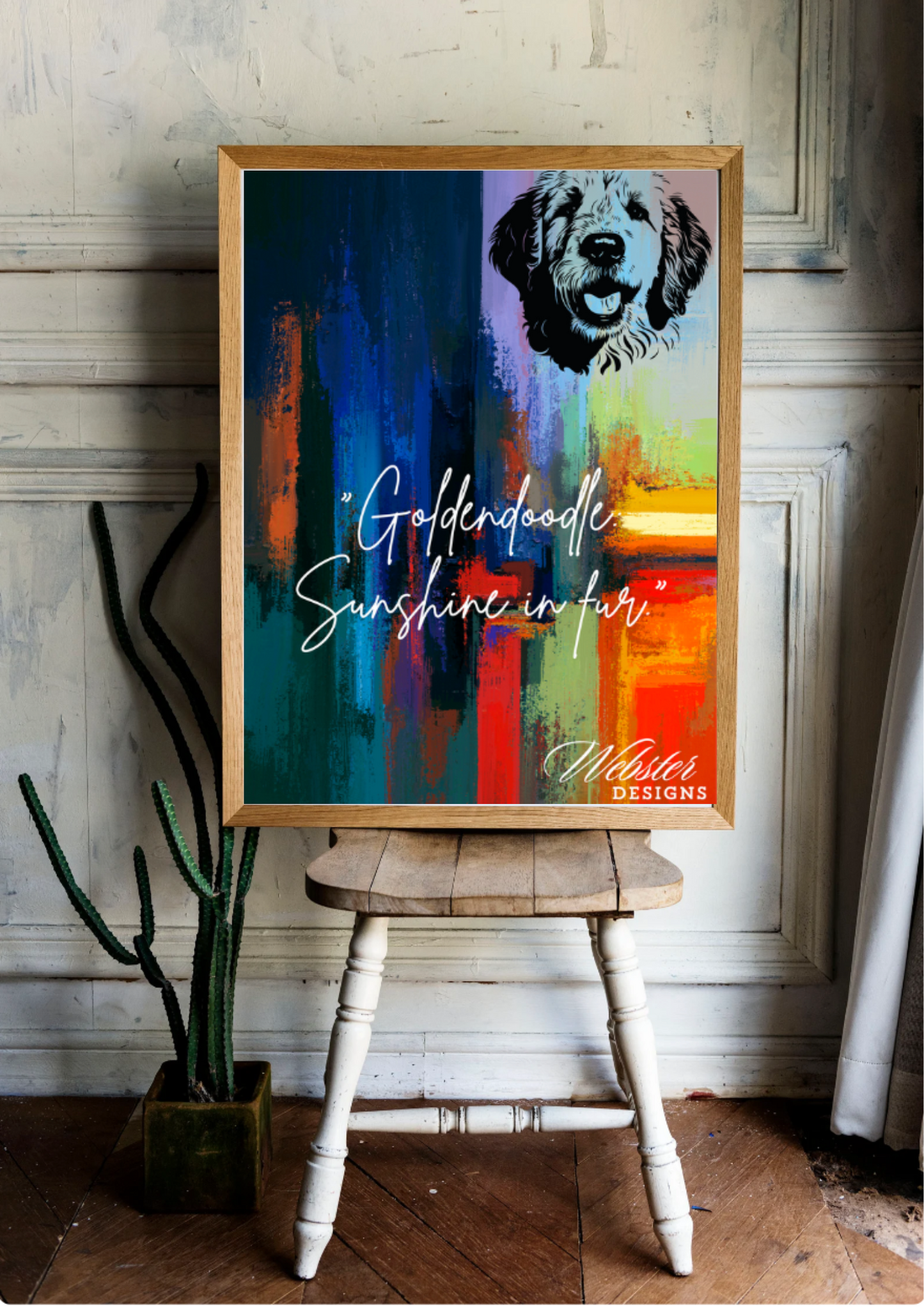 Golden Doodle Digital Print