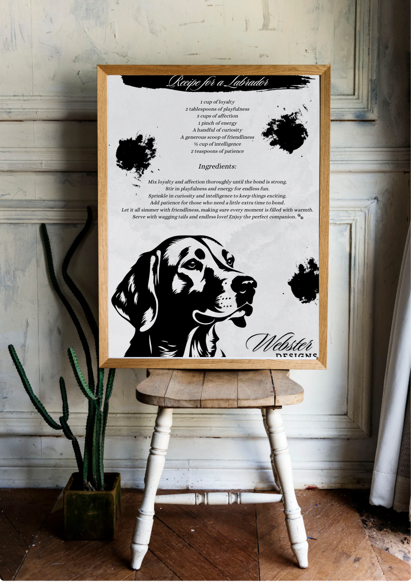 Labrador Recipe Digital Print
