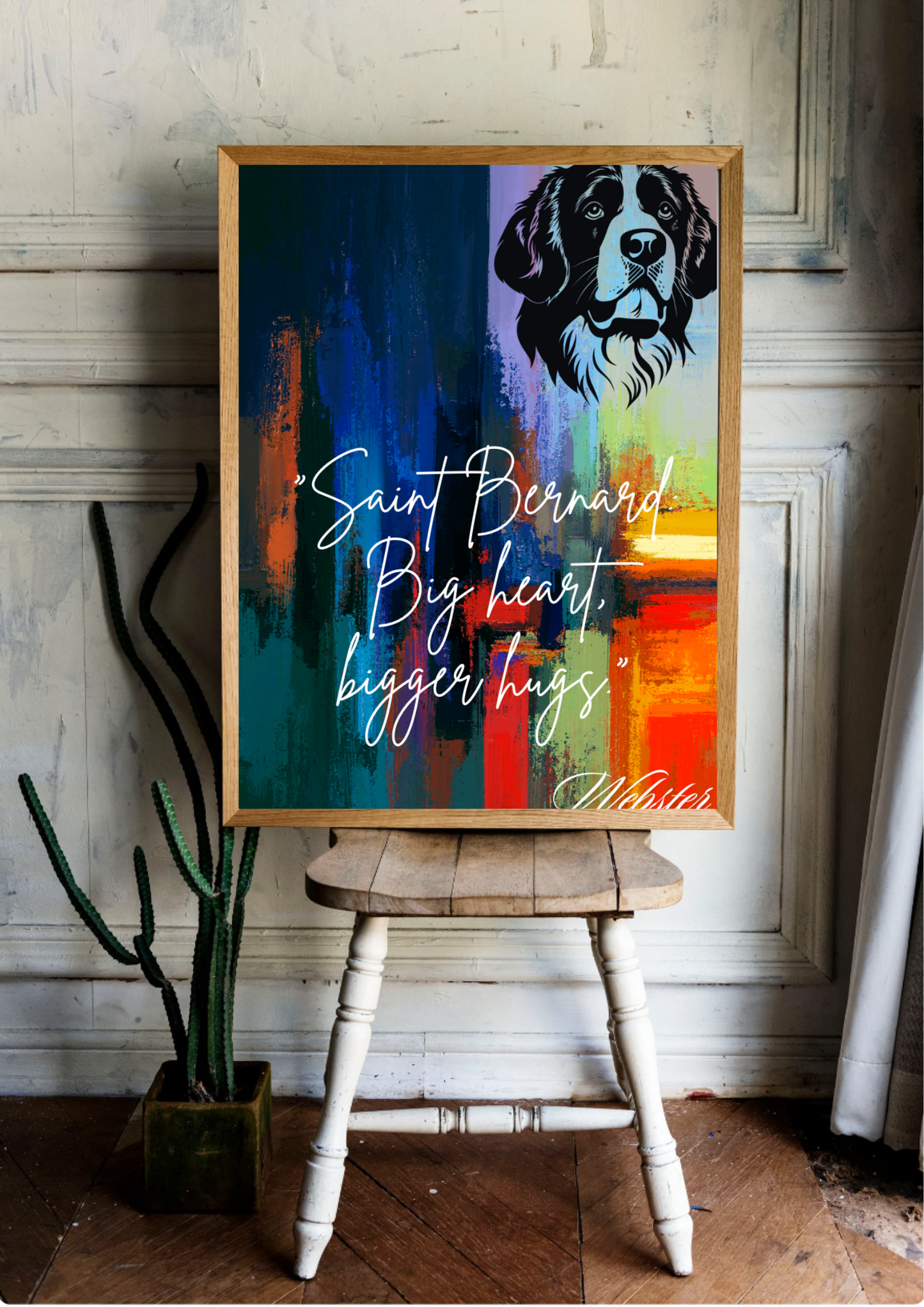 Saint Bernard Digital Print