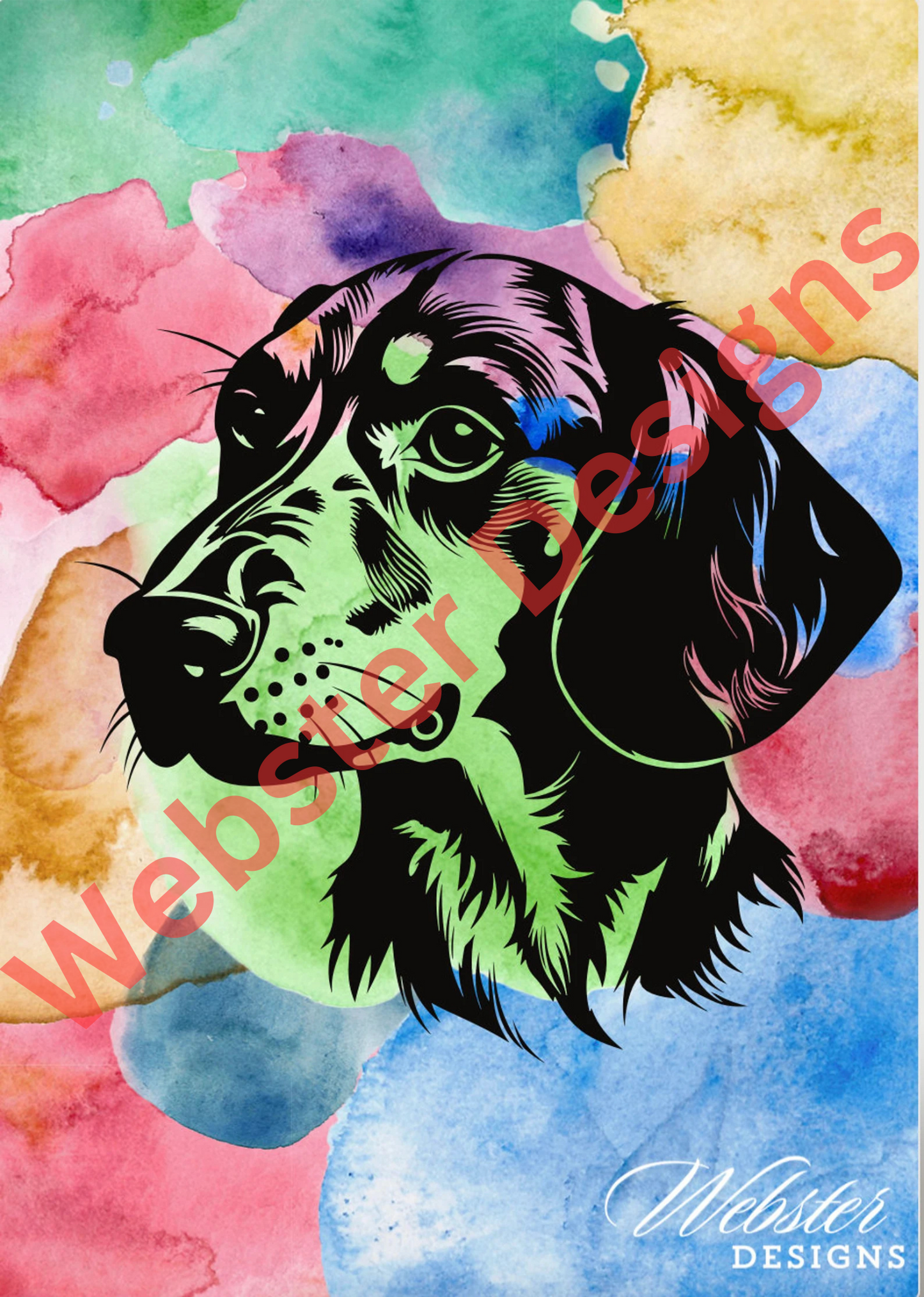 Dachshund Digital Print