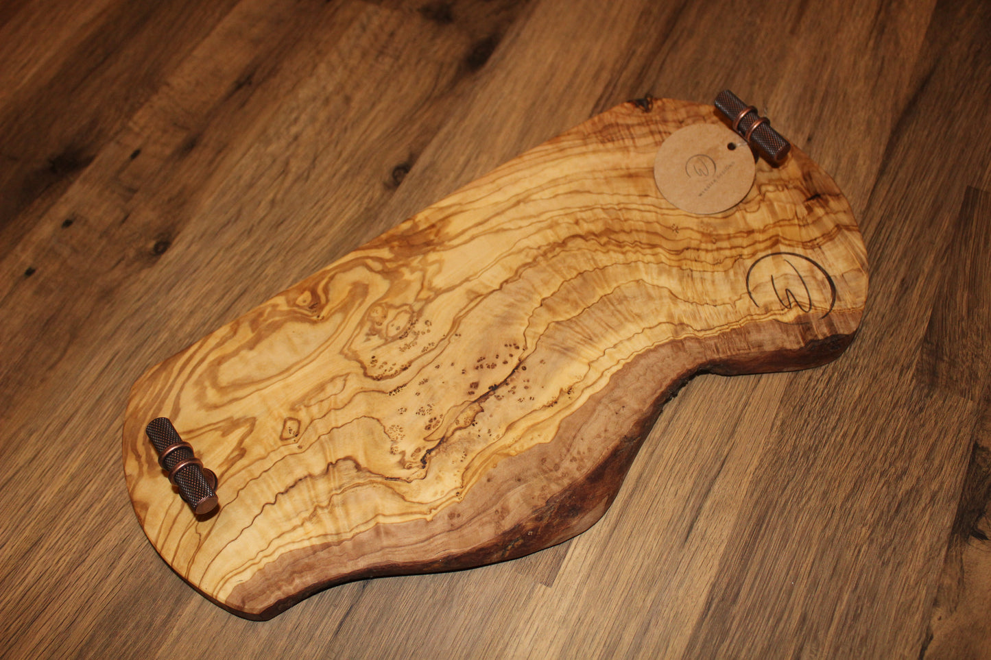 Olive Wood Tray with Handles (203206)