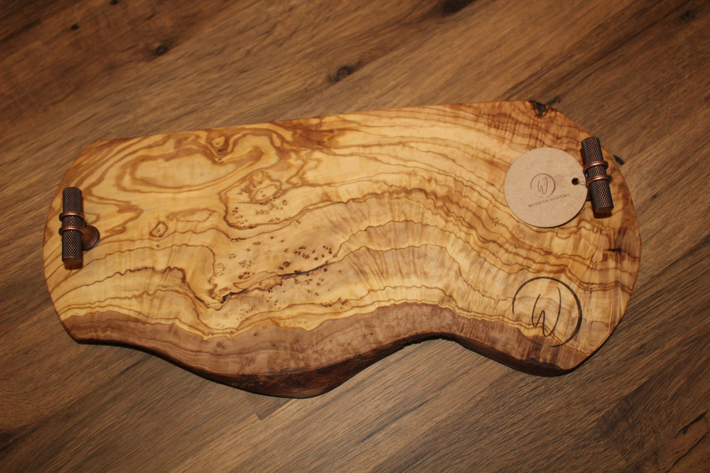 Olive Wood Tray with Handles (203206)