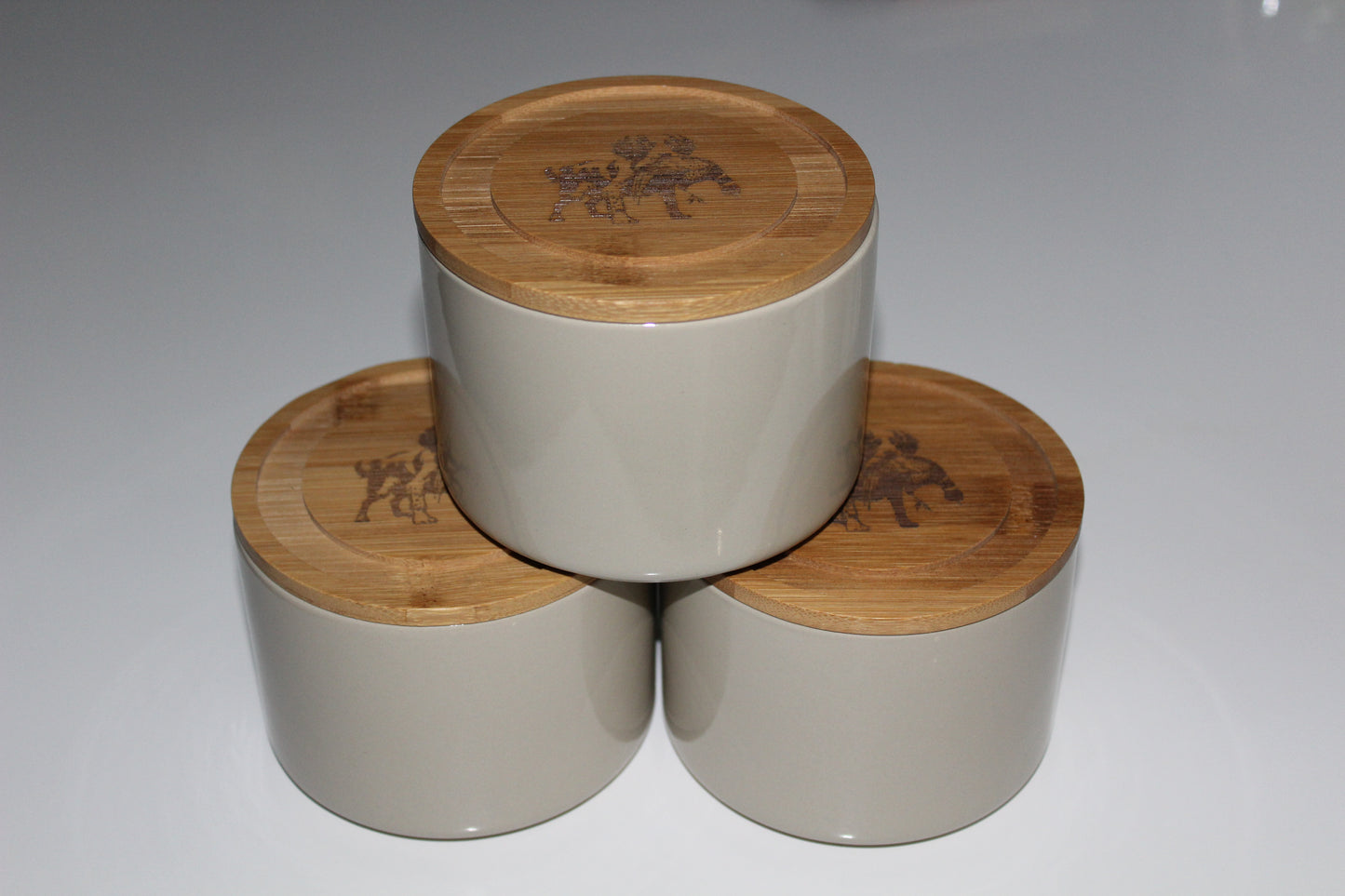 Ceramic Spaniel Pots (set of 3)