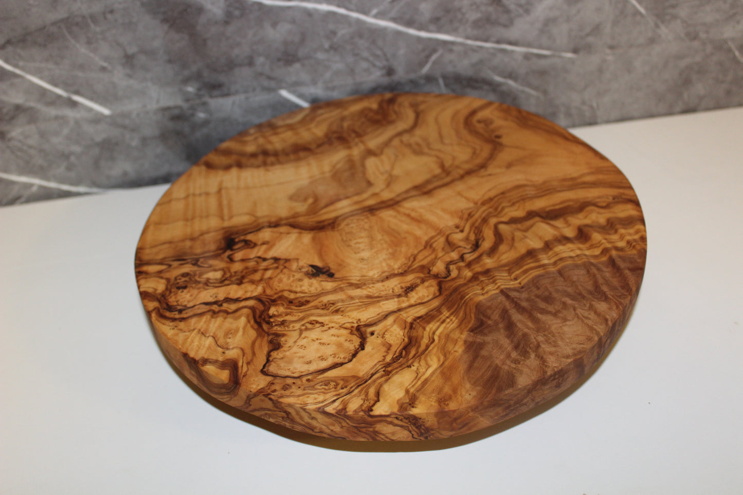 360° Olive Wood Spinning Cake Stand (203196)