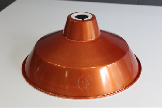 Burnt Orange Metalic Metal Lampshades