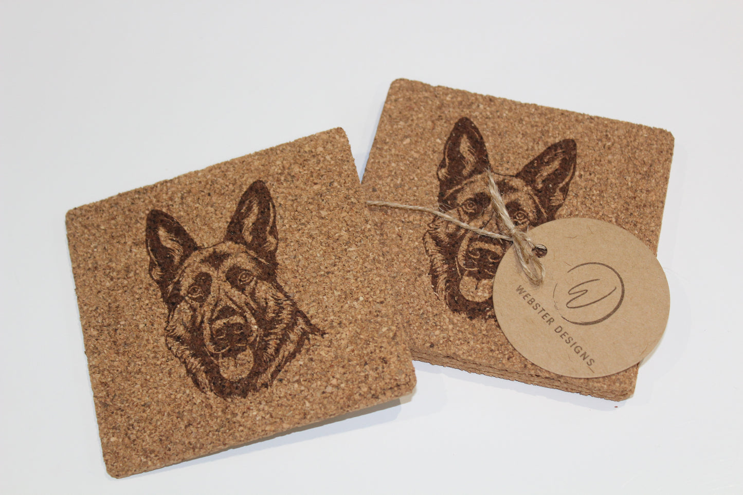 German Shepherd Coasters (set of 4)