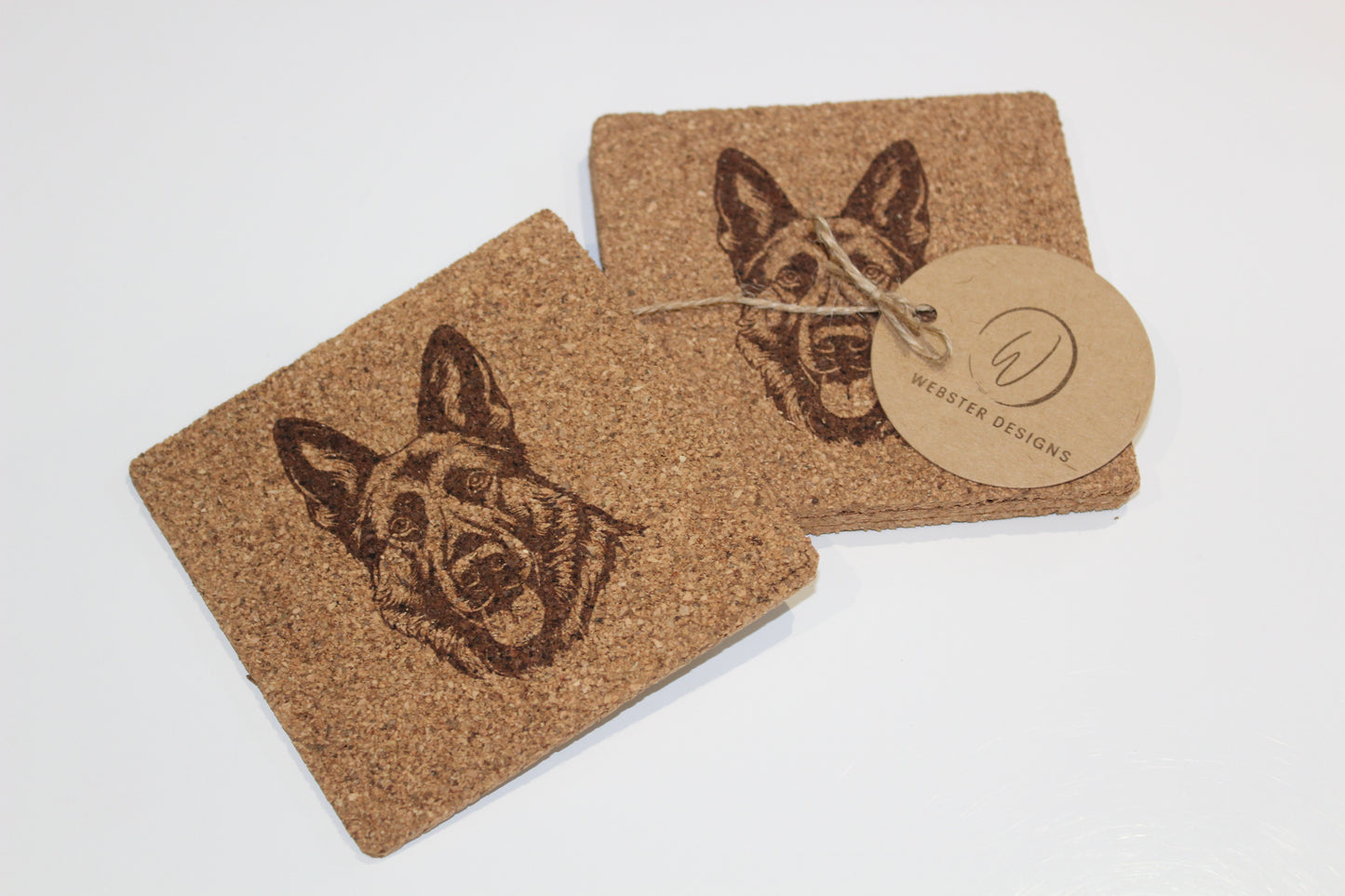 German Shepherd Coasters (set of 4)