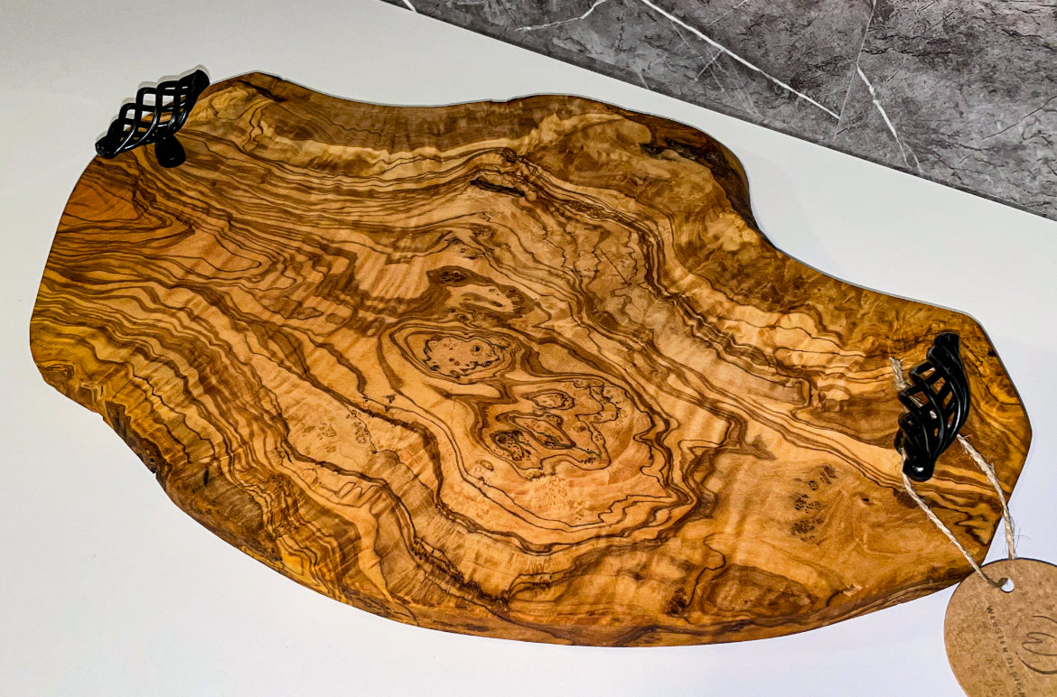 Olive Wood Tray with Handles (203143)