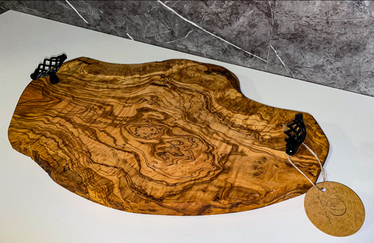 Olive Wood Tray with Handles (203143)
