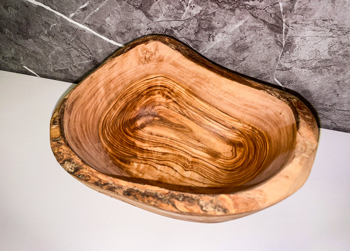 Rustic Olive Wood Bowl (203157)